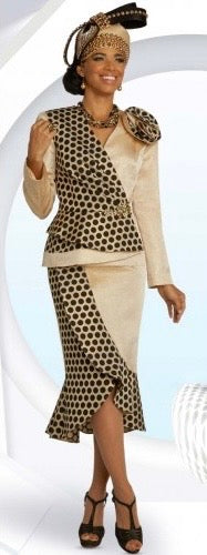 Creme & Black Polka Dot dress