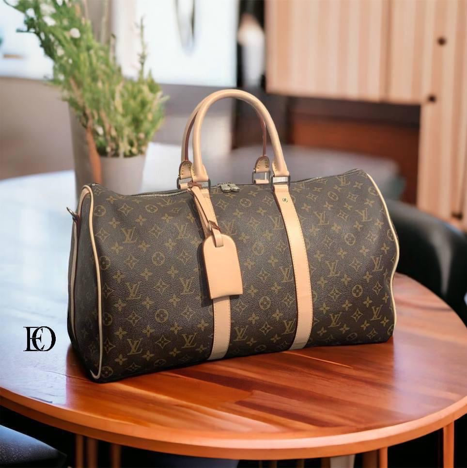 Designer LV Print Duffle Bag