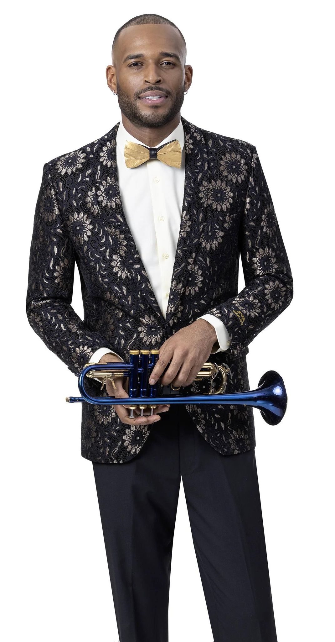 Black & Gold Men's Blazer