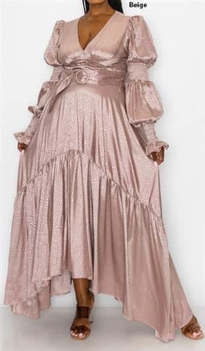 Pink Suede Romance Dress