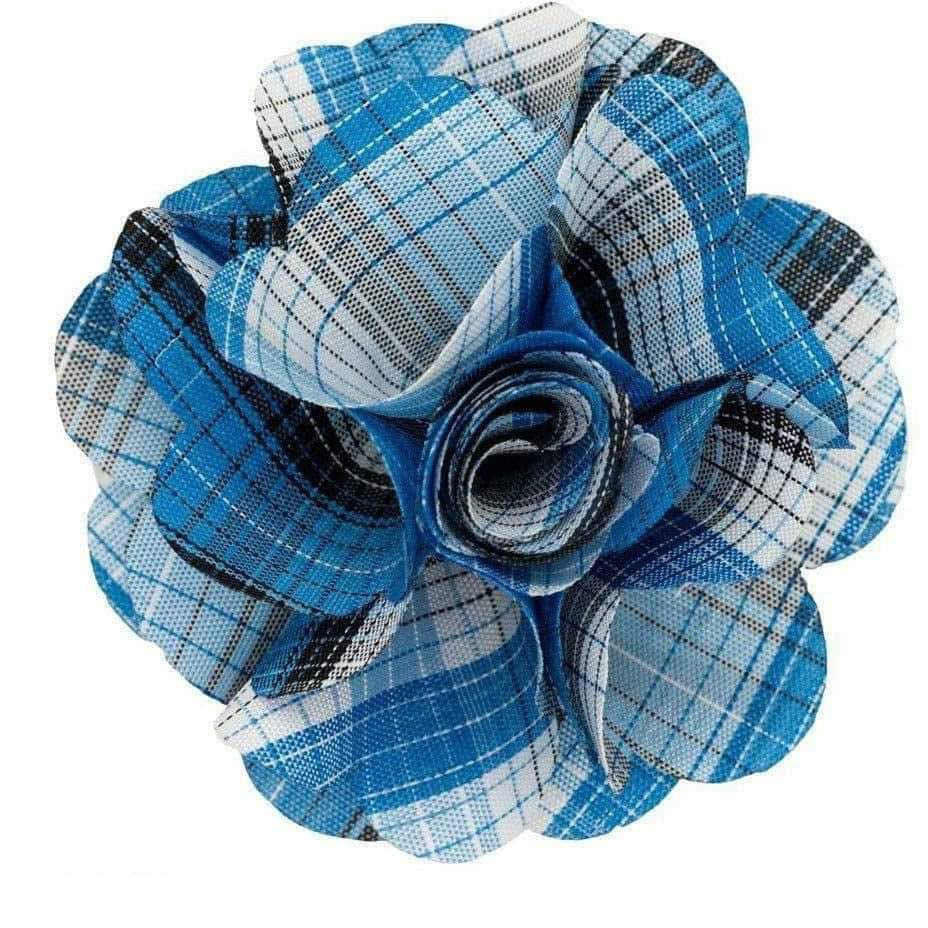 Blue and white