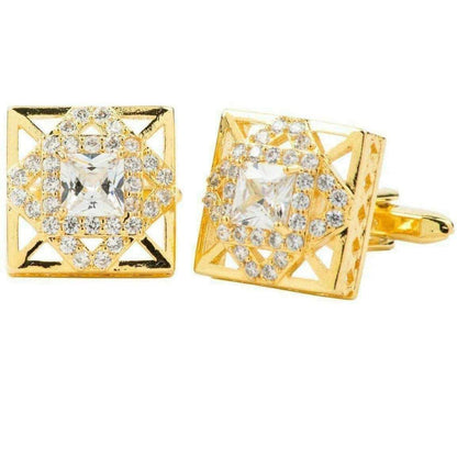 Gold studded square cuffs 