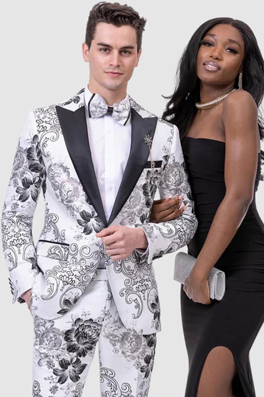Men Suit w/ Bow Tie