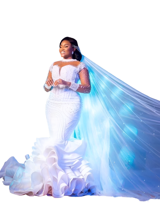 Elegant White Wedding Dress