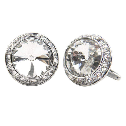 Silver circular diamond studded 